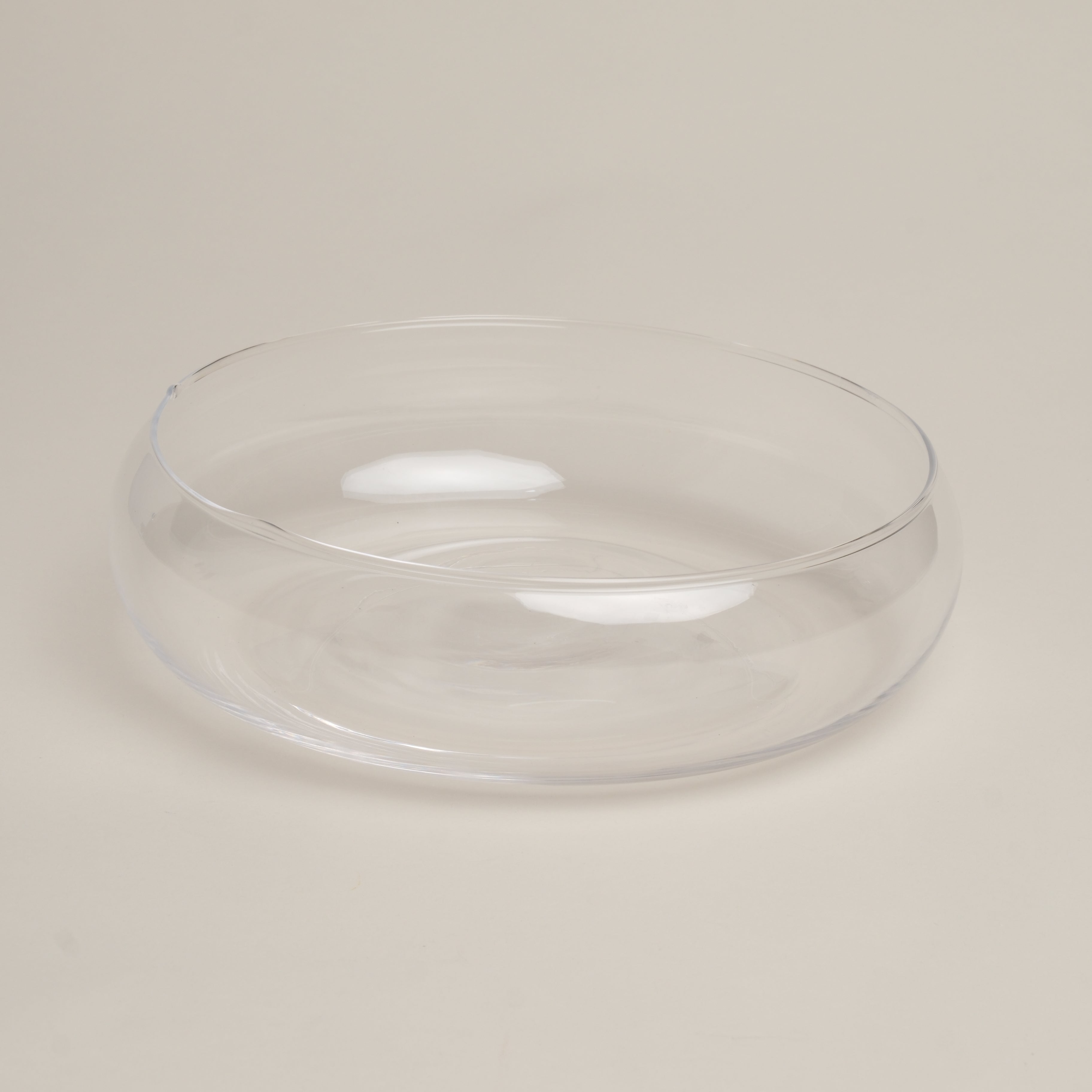 Ovale Glasschale