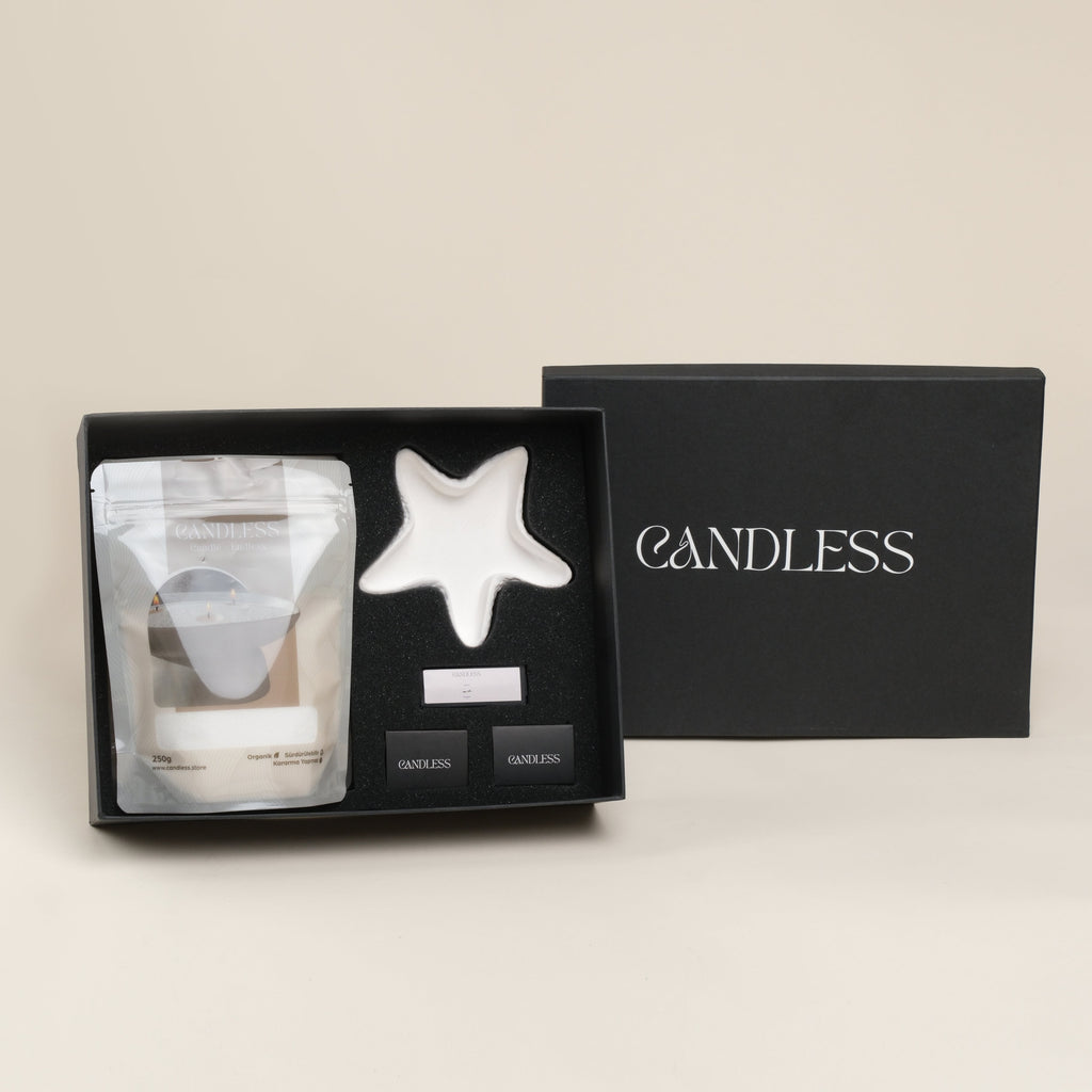 Geschenkpaket mit Sternschale