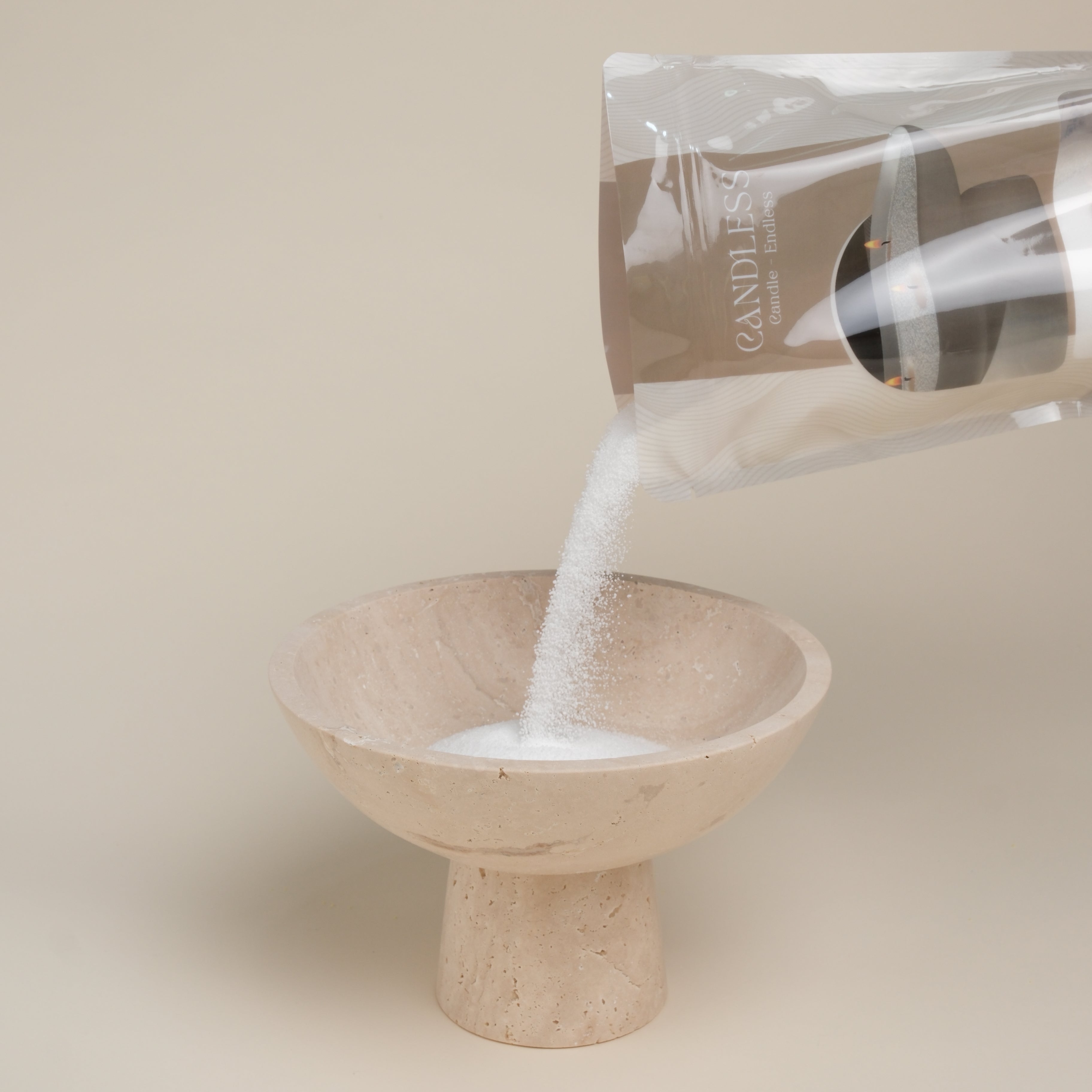 Naturstein-Schale mit Fuß
