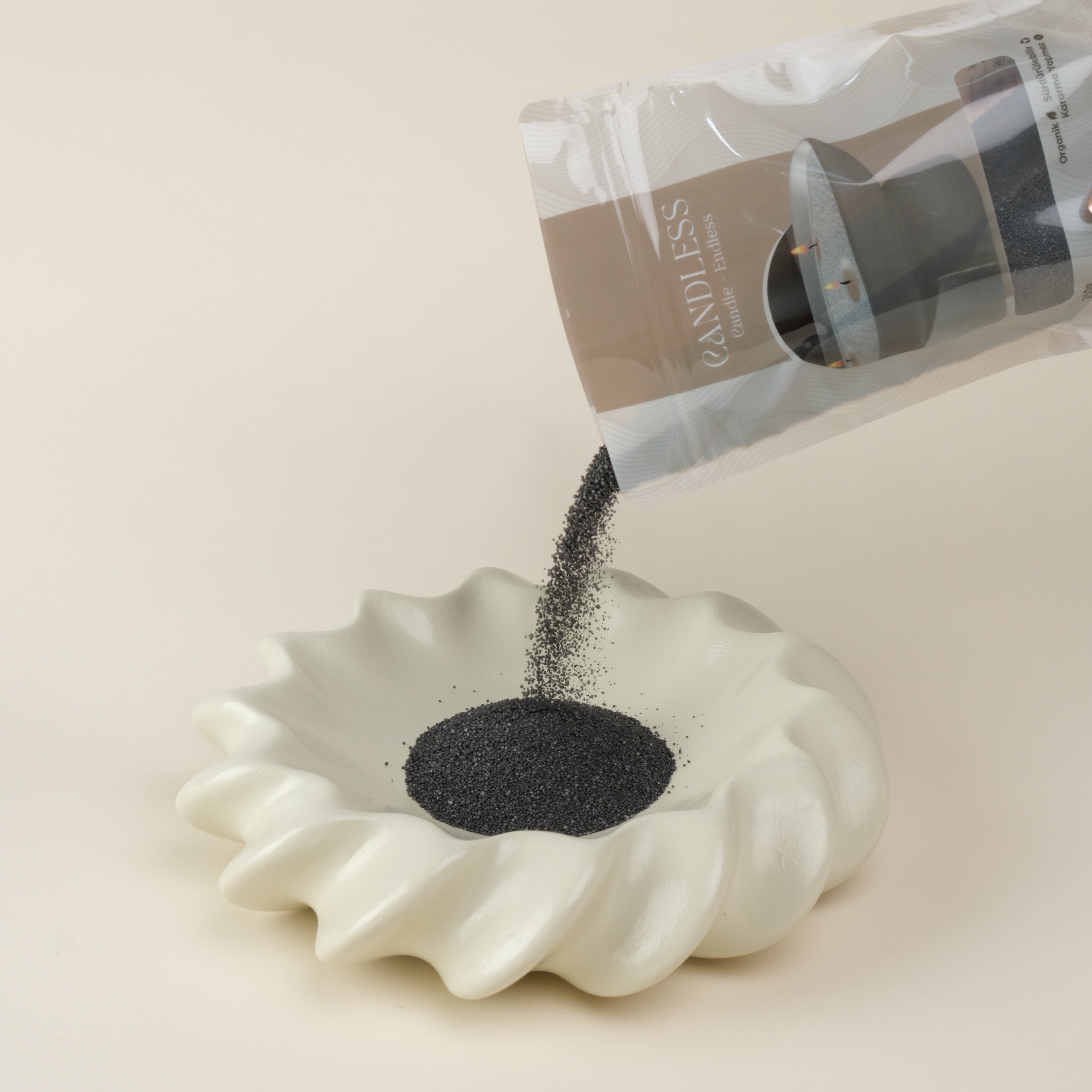 Wellen-Schale aus Keramik